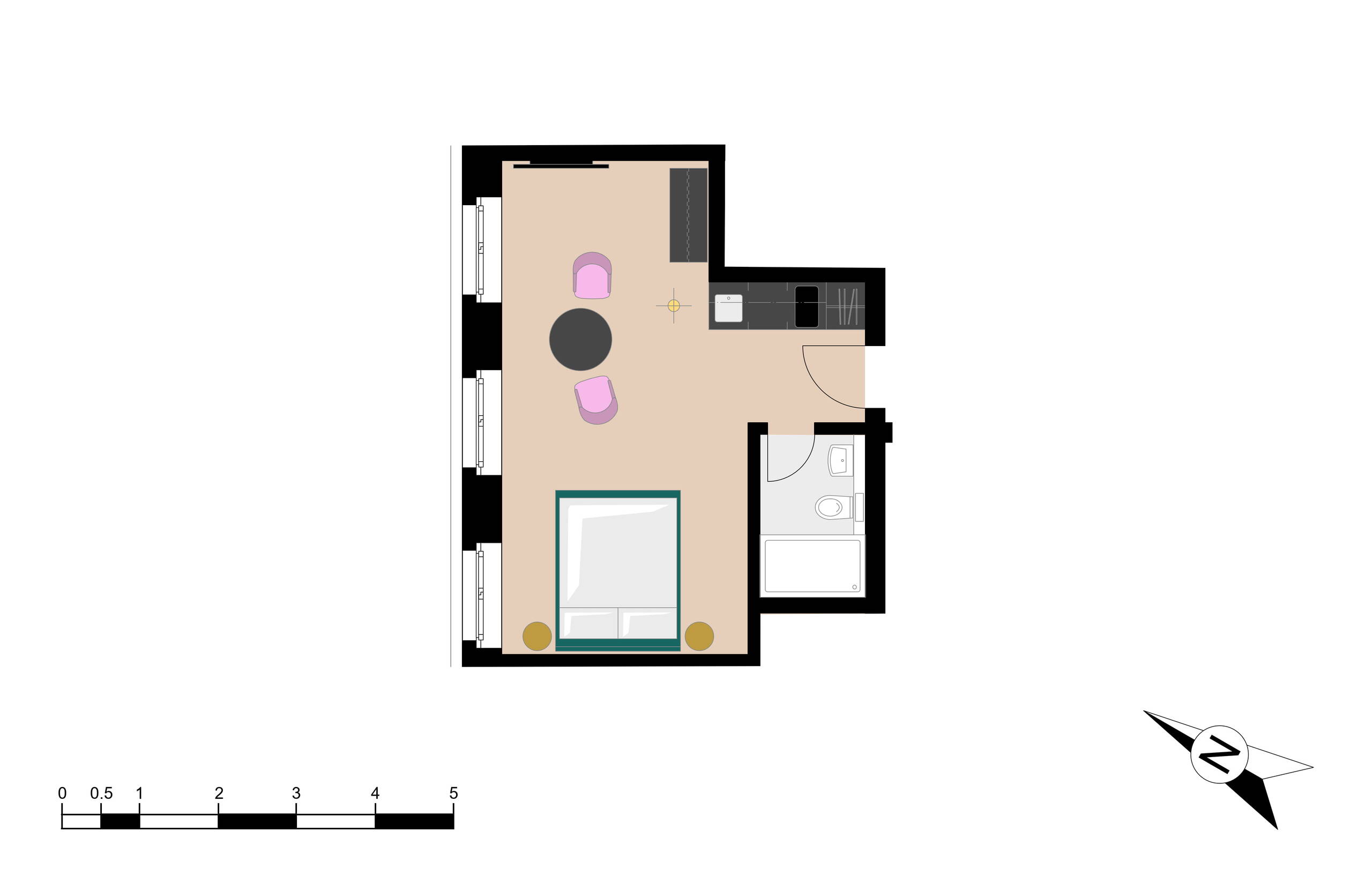 BANK House studio M 202 - Interlaken - GRIWA RENT AG