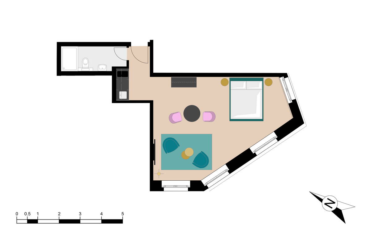 BANK House studio L 205 - Interlaken - GRIWA RENT AG