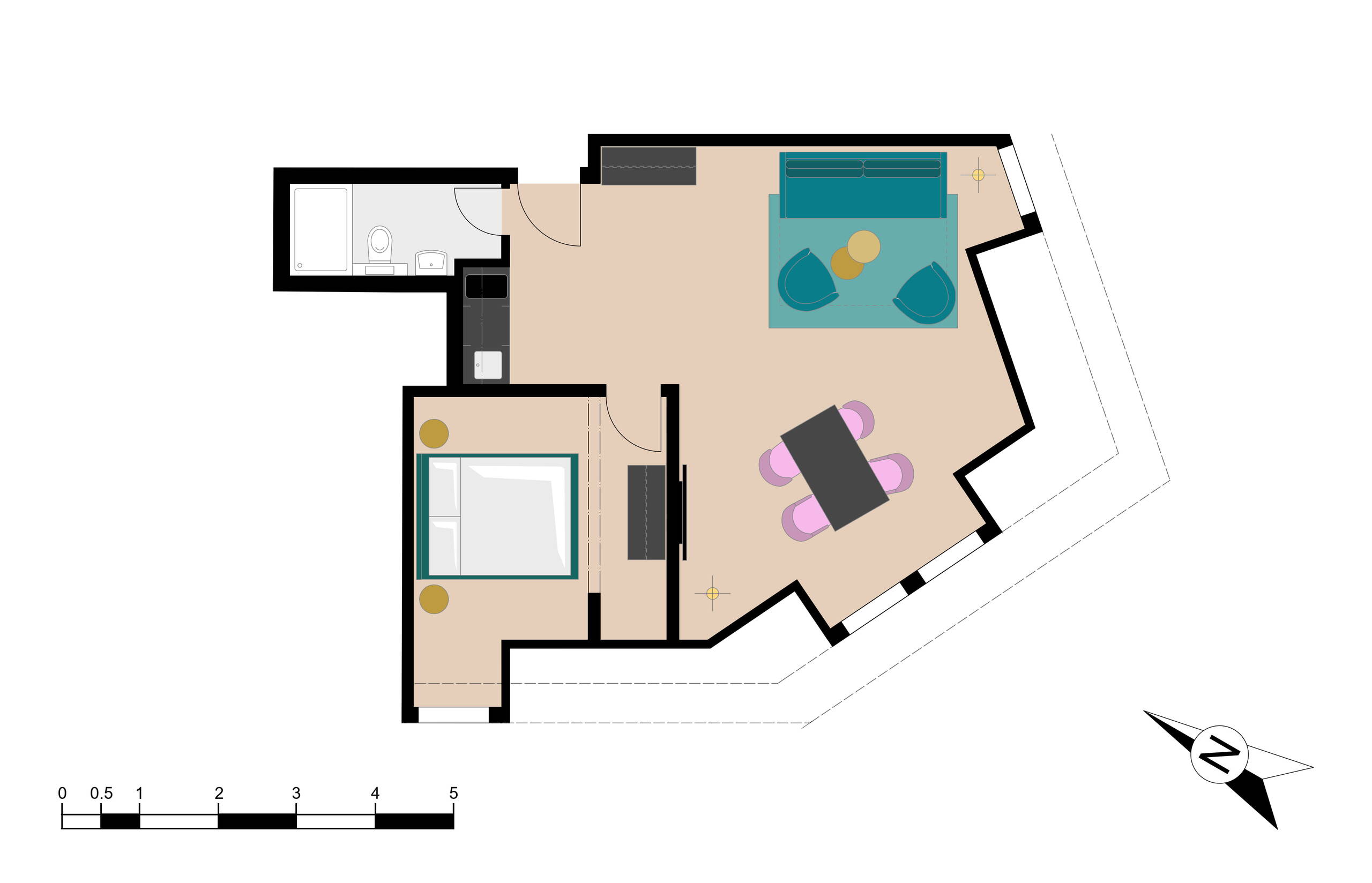BANK House apartment XL 404 - Interlaken - GRIWA RENT AG