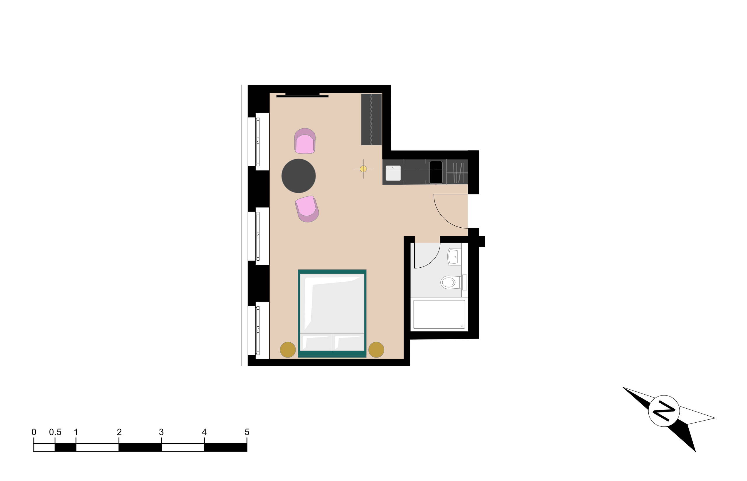 BANK House studio M 102 - Interlaken - GRIWA RENT AG